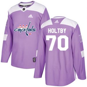 Pánské NHL Washington Capitals dresy 70 Braden Holtby Authentic Nachový Adidas Fights Cancer Practice