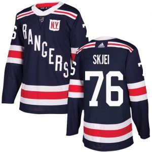 Pánské NHL New York Rangers dresy 76 Brady Skjei Authentic Námořnická modrá Adidas 2018 Winter Classic