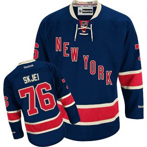 Pánské NHL New York Rangers dresy 76 Brady Skjei Authentic Námořnická modrá Reebok Alternativní hokejové dresy