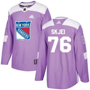 Pánské NHL New York Rangers dresy 76 Brady Skjei Authentic Nachový Adidas Fights Cancer Practice