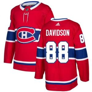 Pánské NHL Montreal Canadiens dresy 88 Brandon Davidson Authentic Červené Adidas Domácí