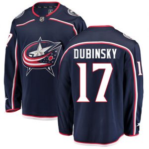 Pánské NHL Columbus Blue Jackets dresy 17 Brandon Dubinsky Breakaway Námořnická modrá Fanatics Branded Domácí