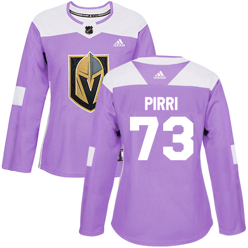 Dámské NHL Vegas Golden Knights dresy 73 Brandon Pirri Authentic Nachový Adidas Fights Cancer Practice