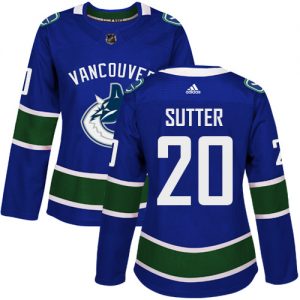 Dámské NHL Vancouver Canucks dresy 20 Brandon Sutter Authentic modrá Adidas Domácí