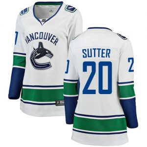 Dámské NHL Vancouver Canucks dresy 20 Brandon Sutter Breakaway Bílý Fanatics Branded Venkovní