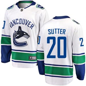 Dětské NHL Vancouver Canucks dresy 20 Brandon Sutter Breakaway Bílý Fanatics Branded Venkovní