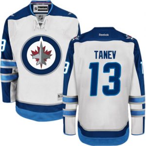 Pánské NHL Winnipeg Jets dresy 13 Brandon Tanev Authentic Bílý Reebok Venkovní hokejové dresy