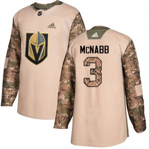 Pánské NHL Vegas Golden Knights dresy 3 Brayden McNabb Authentic Camo Adidas Veterans Day Practice
