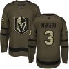 Pánské NHL Vegas Golden Knights dresy 3 Brayden McNabb Authentic Zelená Adidas Salute to Service