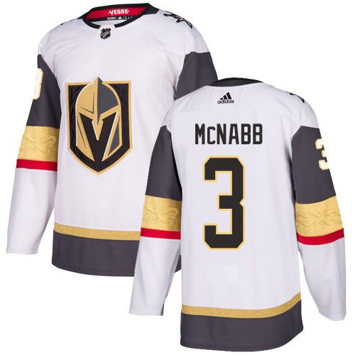 Pánské NHL Vegas Golden Knights dresy 3 Brayden McNabb Authentic Bílý Adidas Venkovní