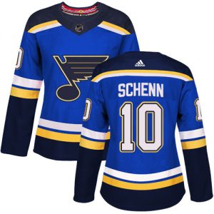 Dámské NHL St. Louis Blues dresy 10 Brayden Schenn Authentic královská modrá Adidas Domácí