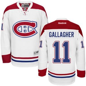 Pánské NHL Montreal Canadiens dresy 11 Brendan Gallagher Authentic Bílý Reebok Venkovní hokejové dresy