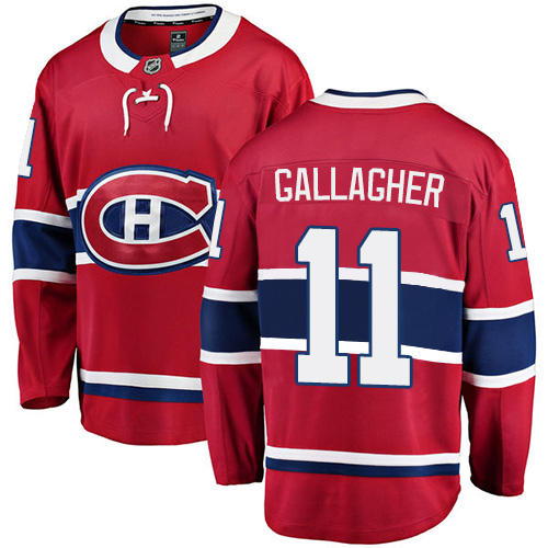 Pánské NHL Montreal Canadiens dresy 11 Brendan Gallagher Breakaway Červené Fanatics Branded Domácí