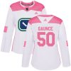 Dámské NHL Vancouver Canucks dresy 50 Brendan Gaunce Authentic Bílý Růžový Adidas Fashion