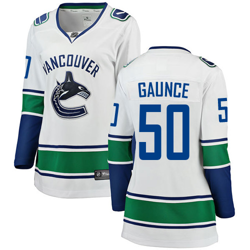 Dámské NHL Vancouver Canucks dresy 50 Brendan Gaunce Breakaway Bílý Fanatics Branded Venkovní