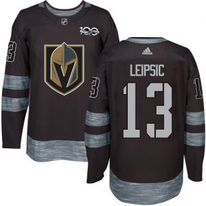 Pánské NHL Vegas Golden Knights dresy 13 Brendan Leipsic Authentic Černá Adidas 1917 2017 100th Anniversary