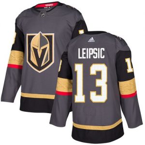 Pánské NHL Vegas Golden Knights dresy 13 Brendan Leipsic Authentic Šedá Adidas Domácí