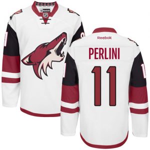 Pánské NHL Arizona Coyotes dresy Brendan Perlini 11 Authentic Bílý Reebok Venkovní hokejové dresy