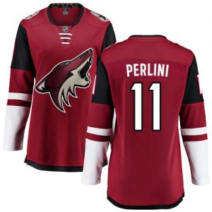 Dámské NHL Arizona Coyotes dresy Brendan Perlini 11 Breakaway Burgundy Červené Fanatics Branded Domácí