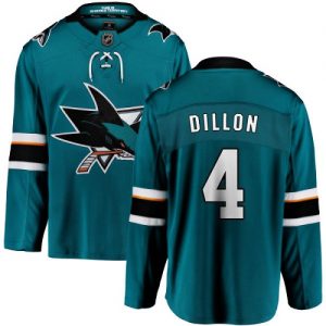 Pánské NHL San Jose Sharks dresy 4 Brenden Dillon Breakaway Teal Zelená Fanatics Branded Domácí