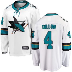 Pánské NHL San Jose Sharks dresy 4 Brenden Dillon Breakaway Bílý Fanatics Branded Venkovní