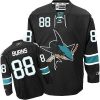 Pánské NHL San Jose Sharks dresy 88 Brent Burns Authentic Černá Reebok Alternativní hokejové dresy