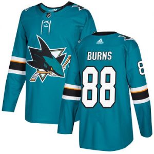 Pánské NHL San Jose Sharks dresy 88 Brent Burns Authentic Teal Zelená Adidas Domácí