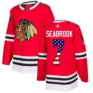 Dětské NHL Chicago Blackhawks dresy 7 Brent Seabrook Authentic Červené Adidas USA Flag Fashion
