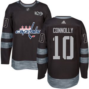 Pánské NHL Washington Capitals dresy 10 Brett Connolly Authentic Černá Adidas 1917 2017 100th Anniversary