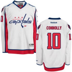 Pánské NHL Washington Capitals dresy 10 Brett Connolly Authentic Bílý Reebok Venkovní hokejové dresy