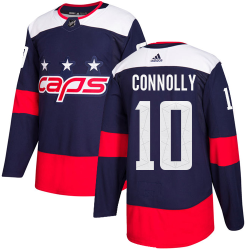 Dětské NHL Washington Capitals dresy 10 Brett Connolly Authentic Námořnická modrá Adidas 2018 Stadium Series