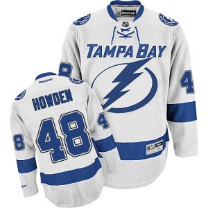 Pánské NHL Tampa Bay Lightning dresy 48 Brett Howden Authentic Bílý Reebok Venkovní hokejové dresy