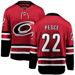 Pánské NHL Carolina Hurricanes dresy 22 Brett Pesce Breakaway Červené Fanatics Branded Domácí