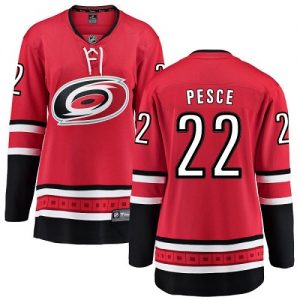 Dámské NHL Carolina Hurricanes dresy 22 Brett Pesce Breakaway Červené Fanatics Branded Domácí
