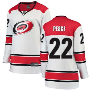 Dámské NHL Carolina Hurricanes dresy 22 Brett Pesce Breakaway Bílý Fanatics Branded Venkovní