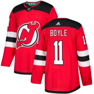 Pánské NHL New Jersey Devils dresy 11 Brian Boyle Authentic Červené Adidas Domácí 1