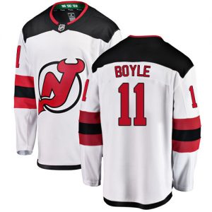 Pánské NHL New Jersey Devils dresy 11 Brian Boyle Breakaway Bílý Fanatics Branded Venkovní 1