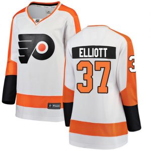 Dámské NHL Philadelphia Flyers dresy 37 Brian Elliott Breakaway Bílý Fanatics Branded Venkovní