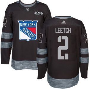 Pánské NHL New York Rangers dresy 2 Brian Leetch Authentic Černá Adidas 1917 2017 100th Anniversary