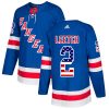 Pánské NHL New York Rangers dresy 2 Brian Leetch Authentic Kuninkaallisen modrá Adidas USA Flag Fashion