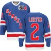Pánské NHL New York Rangers dresy 2 Brian Leetch Authentic Throwback Kuninkaallisen modrá CCM 75TH