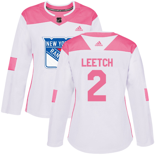 Dámské NHL New York Rangers dresy 2 Brian Leetch Authentic Bílý Růžový Adidas Fashion