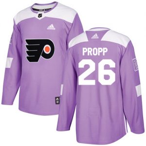 Pánské NHL Philadelphia Flyers dresy 26 Brian Propp Authentic Nachový Adidas Fights Cancer Practice