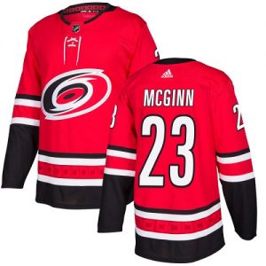 Pánské NHL Carolina Hurricanes dresy 23 Brock McGinn Authentic Červené Adidas Domácí