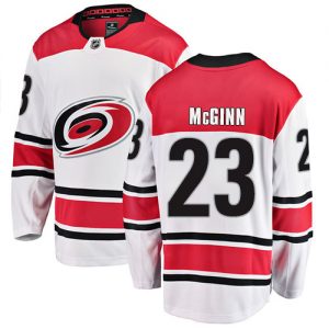 Pánské NHL Carolina Hurricanes dresy 23 Brock McGinn Breakaway Bílý Fanatics Branded Venkovní