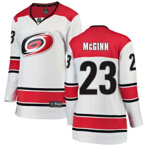 Dámské NHL Carolina Hurricanes dresy 23 Brock McGinn Breakaway Bílý Fanatics Branded Venkovní