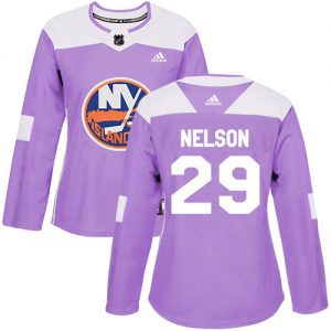 Dámské NHL New York Islanders dresy 29 Brock Nelson Authentic Nachový Adidas Fights Cancer Practice