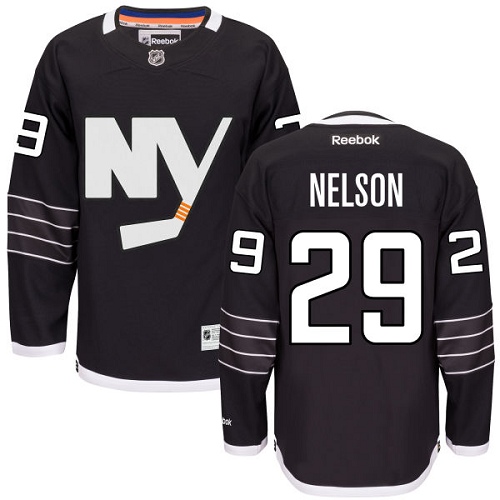 Dětské NHL New York Islanders dresy 29 Brock Nelson Authentic Černá Reebok Alternativní hokejové dresy