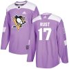 Pánské NHL Pittsburgh Penguins dresy 17 Bryan Rust Authentic Nachový Adidas Fights Cancer Practice