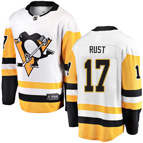 Pánské NHL Pittsburgh Penguins dresy 17 Bryan Rust Breakaway Bílý Fanatics Branded Venkovní